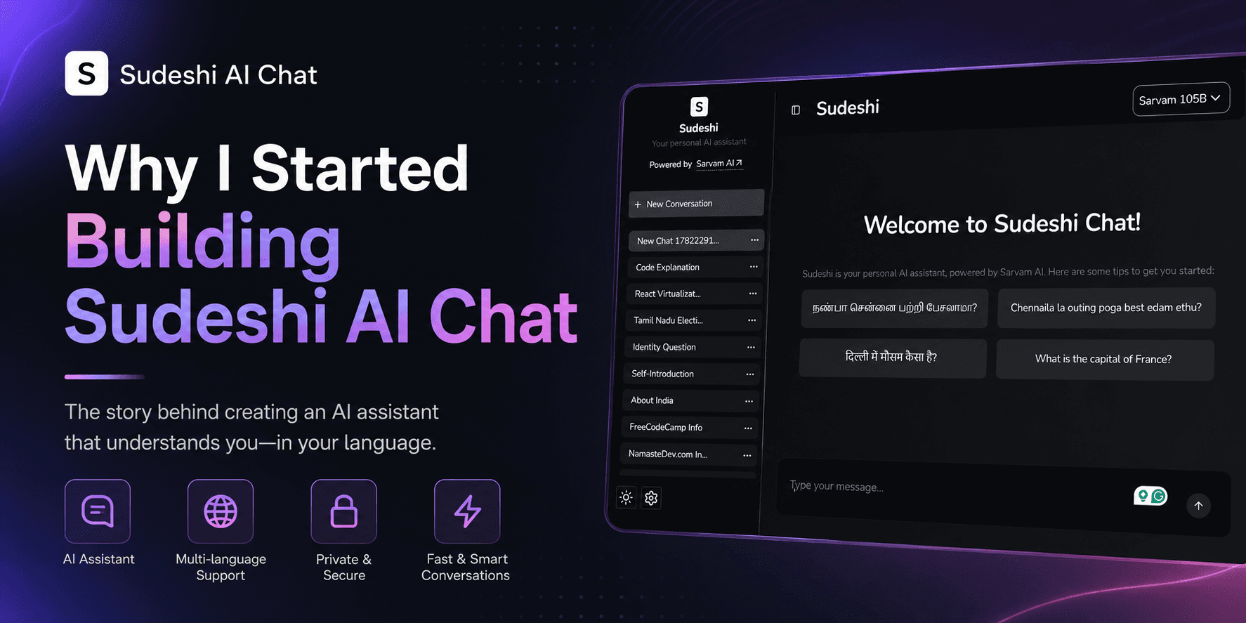 Why I Started Building Sudeshi AI Chat